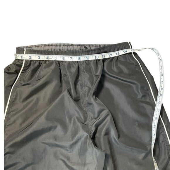 Vintage Reebok Windbreaker Sweat Suit Size Large 90's Black and Gray Polyester - Picture 13 of 15